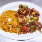 Best C31. Pork with Garlic Sauce (Combo Platter) in Sherman, IL